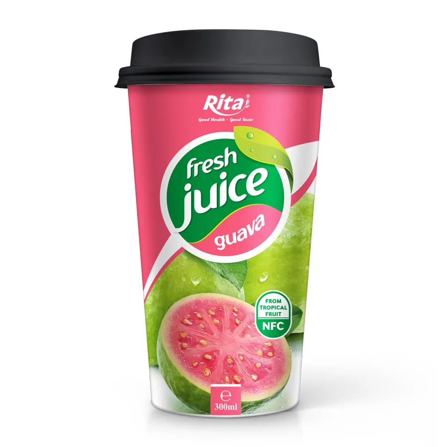 Vietnam Fabrikant Trobico Merk 300Ml Pp Cup Guave Sap Drinken