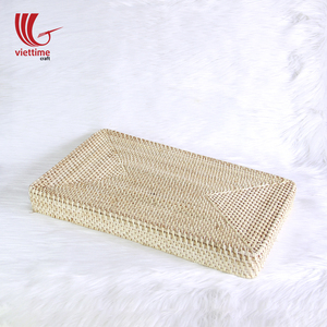 Plateau de service en rotin tressé à la main pour table - Product Image 3