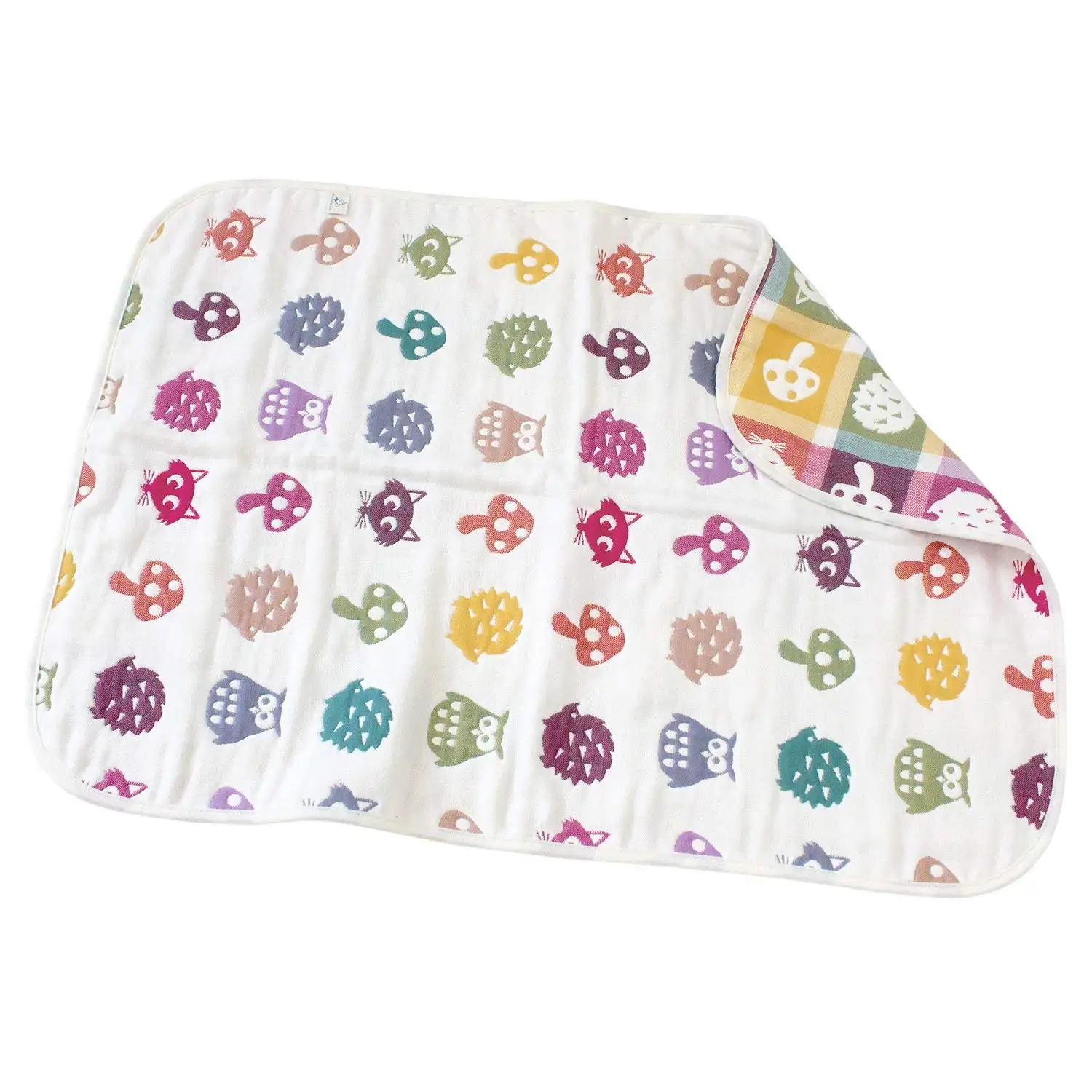 6 layer gauze baby blanket. made in Japan cotton 100%[ Mini Size ] Animal design