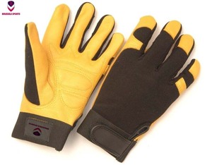 Brussels ถุงมือหนังแนวสปอร์ตสำหรับผู้ชาย,ถุงมือทำงานช่างมีเส้นสีดำทนทานต่อความร้อนคุณภาพดีที่สุด - Product Image 1