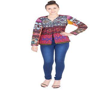 Vintage Traditional Banjara Ethnic <b>Women</b> XL Bomber <b>Jacket</b> with Designer Embroidery Decoration - Product Image 1