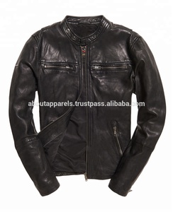 แจ็คเก็ตมอเตอร์ไซค์หนังแกะแท้แฟชั่นผู้ชายแบบใหม่ทันสมัยราคาถูกปี 2026 - Product Image 6