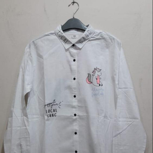 Camisas de vestir de manga larga para niñas de alta calidad Ropa de trabajo de ajuste regular Formal con etiquetas de marca Lote de existencias - Product Image 1