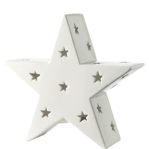 Portavelas de Metal con forma de estrella, luz de té, navidad - Product Image 1