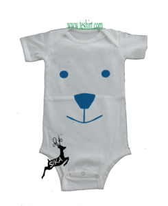 Wholesale India Tirupur GOTS Certified Organic Cotton Baby Plain Blank Romper Summer <b>Jumpsuit</b> Eco-friendly Breathable Unisex - Product Image 1
