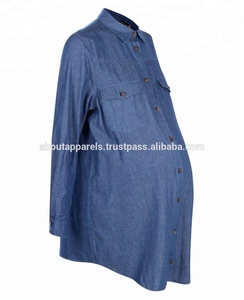 เสื้อเชิ้ตยีนส์แขนยาวแฟชั่นผู้หญิงปี 2026 ผ้าฝ้ายระบายอากาศ ไซส์ใหญ่ ความยาวสั้น สำหรับส่งออก - Product Image 3