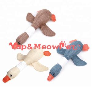 Jouet à mâcher en tissu écologique pour chien Jouet pour animaux de compagnie inspiré du son d'oie - Product Image 2