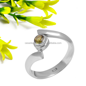 Solid925 Sterling Silver <b>Ring</b> <b>Peridot</b> Gemstone Handmade <b>Ring</b> Round Shape Silver Plated Fashionable <b>Ring</b> for Gift, Party, Wedding - Product Image 1