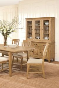 Tables de Salle à Manger Rectangulaires et 6 Chaises Style Français Rembourrage Bois de Teck - Product Image 5