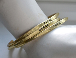 Handmade Happiness Arrow Cuff <b>Bracelet</b> Adjustable Brass Arrow <b>Bracelet</b> - Product Image 5