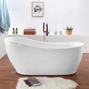Mavaw亚克力独立浴缸独立式浴缸椭圆形浸泡立式顶部销售UPC认证浴缸