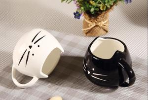 แมวน่ารักตลกของขวัญคริสต์มาสแมวถ้วยเซรามิกสำหรับกาแฟชานม,เซรามิกแมวแก้ว - Product Image 5