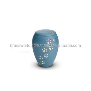 Urnas funerarias de bronce para mascotas, suministros funerarios de India para cenizas de perros, Brassworld - Product Image 3