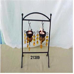 Iron Wholesale Christmas Season <b>Tealight</b> <b>Lanterns</b> Hanging Candle Stand - Product Image 2