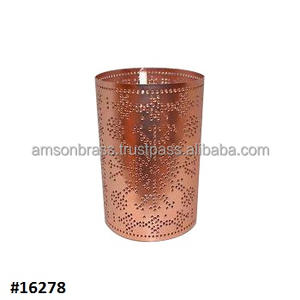 Bougeoir votif en fer décoratif fini argenté Bougeoirs en laiton en métal vintage créatif - Product Image 5