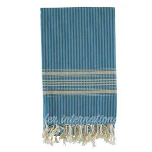 Lux Herringbone Pestemal Turkish Towels, Hamam Wholesale peshtemal certified recycled towel GRS sustainable production