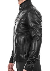 Streetwear léger veste en cuir PU hommes printemps respirant conception Easywear doux au toucher décontracté ville rue équipement d'équitation - Product Image 6