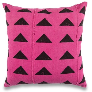 ปลอกหมอนผ้าโคลนสีชมพูพิมพ์ลายได้แรงบันดาลใจจากแอฟริกาปลอกหมอนสีชมพูพิมพ์ลายได้ตามต้องการ - Product Image 4