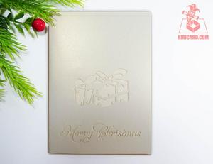 Artesanía Feliz Navidad Tarjeta emergente Hermoso estilo de hadas Caja de regalo de papel cortada con láser para regalo de pareja de Navidad - Product Image 6