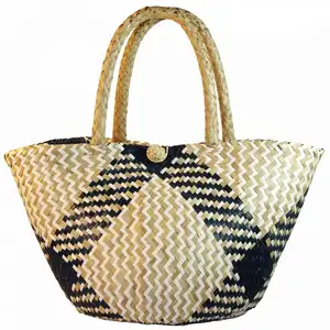 Female fashion handmade straw bag tote new design straw beach bag ecofriendly Borsa di paglia