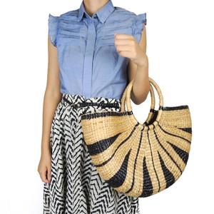 Bolso de compras de PVC negro transparente personalizado, botón con cremallera, bolso de hombro amarillo impermeable, fruta, mujer, logotipo impreso, informal - Product Image 1