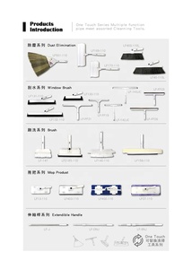 Cabezal de escoba de repuesto fácil de un toque, características de restricción de polvo para escobas y recogedores - Product Image 3