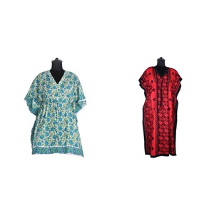 Ropa islámica para mujer, caftán corto étnico de verano - Product Image 1