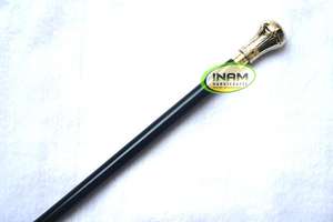 Poignée en laiton de style Unique avec bâton de marche en bois, idéal pour les personnes âgées, poignée et bâton de marche en laiton de qualité extrême - Product Image 2