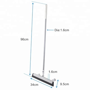 Aluminum Rubber Broom with Corner Brush for Bathroom & Kitchen Everyday Use - Product Image 2