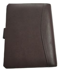 Modern Unisex High Quality A4 Size Genuine Leather Portfolio <b>File</b> <b>Folder</b> Customized Logo Style Time - Product Image 4