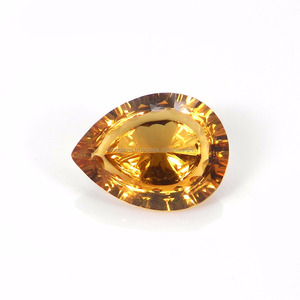 Citrino amarillo de la mejor calidad (7,25) 16x12mm Pera Laser Cut Cts Piedra preciosa suelta - Product Image 2