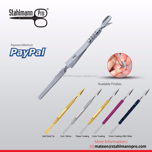 Pincettes applicateurs 3 en 1 pour Nail Art, avec poussoir et fraise, outil en acier inoxydable, Salon de manucure, Logo personnalisé, finition et emballage personnalisés - Product Image 6