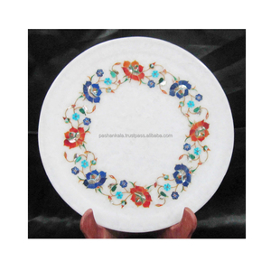 Décoratif Blanc Marqueterie De Marbre À La Main Plaques - Product Image 1