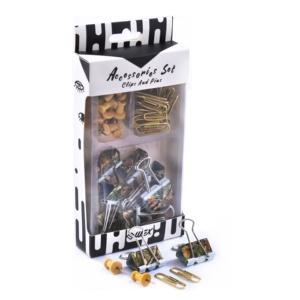 Livolo — pinces à linge pour lieuse de papier, série âge Bronze, école le plus populaire de Taiwan, épingles dans le plateau de rangement, ensemble de papeterie - Product Image 3