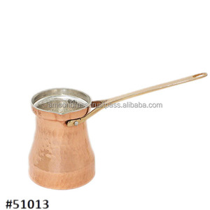 Solid Brass Hammered Turkish <b>Pot</b> Eco-Friendly Lfgb Certified for Hotel Use Making <b>Tea</b> and Coffee - Product Image 4