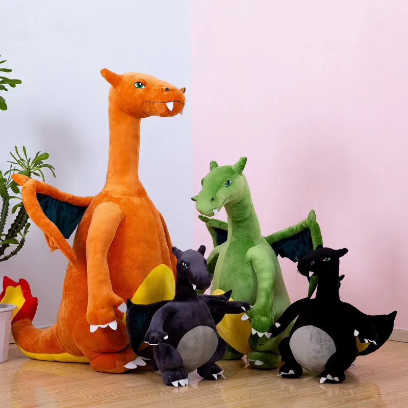 Bán Buôn Khủng Long Sang Trọng Đồ Chơi Khủng Long Tùy Chỉnh Màu Vàng Sang Trọng Khủng Long Trọng Charizard Plushie