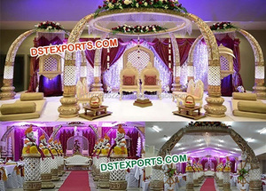 Rajasthani mariage Mandap nouveau Rajwada thème fibre Mandap ensemble mariage Royal Mandap décoration australie - Product Image 4