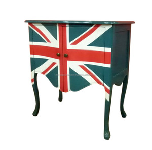 บ้านเฟอร์นิเจอร์อินโดนีเซีย-Nightstand ยูเนี่ยนแจ็คเฟอร์นิเจอร์ห้องนอน - Product Image 1