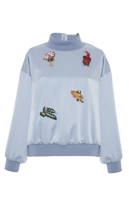 Nouveau sweat à capuche en satin pour femme avec motif solide grande taille style hiver - Product Image 3