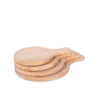 Platos de pizza de madera bandeja para servir con asa color de madera rústica blanca sartén para servir pizza venta hecha a mano - Product Image 4