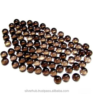 Cabochons à dos plat en pierres précieuses en quartz fumé brun naturel coupe brillante en vrac pour la fabrication de bijoux fins approvisionnement en vrac Source de confiance - Product Image 2