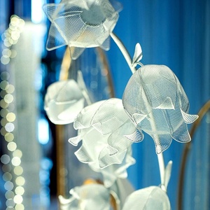 Ultimi fiori giganti con griglia in ferro battuto decorazione per matrimoni centrotavola per passerella di nozze del mughetto - Product Image 6