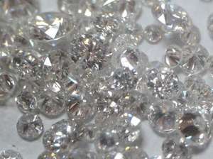 Diamants naturels en vrac, étoiles, mêlés, taille onze, provenant d'un fabricant indien - Product Image 2