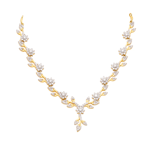 Collar de diamantes reales para mujer, accesorio elegante y lujoso - Product Image 1