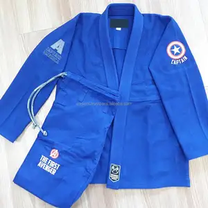 Brazil Tùy Chỉnh 100% Cotton Kimonos BJJ Jiu Jitsu Rip Stop Vải