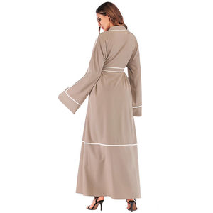 Mejor las mujeres musulmanas negro Kaftan islámica Maxi Vestido de manga larga árabe Jilbab Abaya - Product Image 4