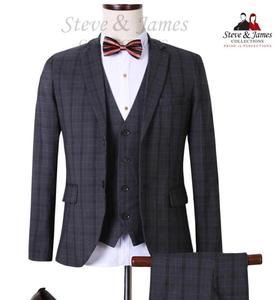Nouveauté Vêtements 2025 Costume Professionnel Style Britannique Classique de Luxe 3 Pièces pour Homme pour Mariage en Provenance de Thaïlande - Product Image 4