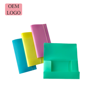 彩色高品质塑料翻盖文件夹，带松紧带封口 - Product Image 3