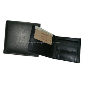 Billetera de cuero PU con logotipo personalizado para hombre, tarjetero - Product Image 1