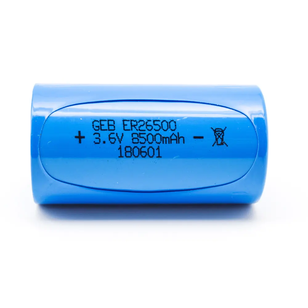 C Size Lithium 티 오닐 염화 에너지 배터리 Li-SOCl2 배터리 ER26500 8500 미리암페르하우어 3.6 볼트